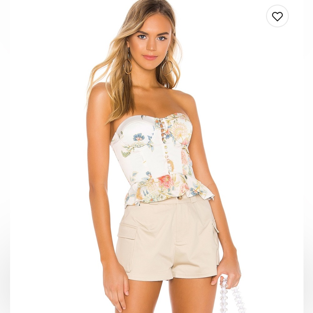 Bustier Peplum Top